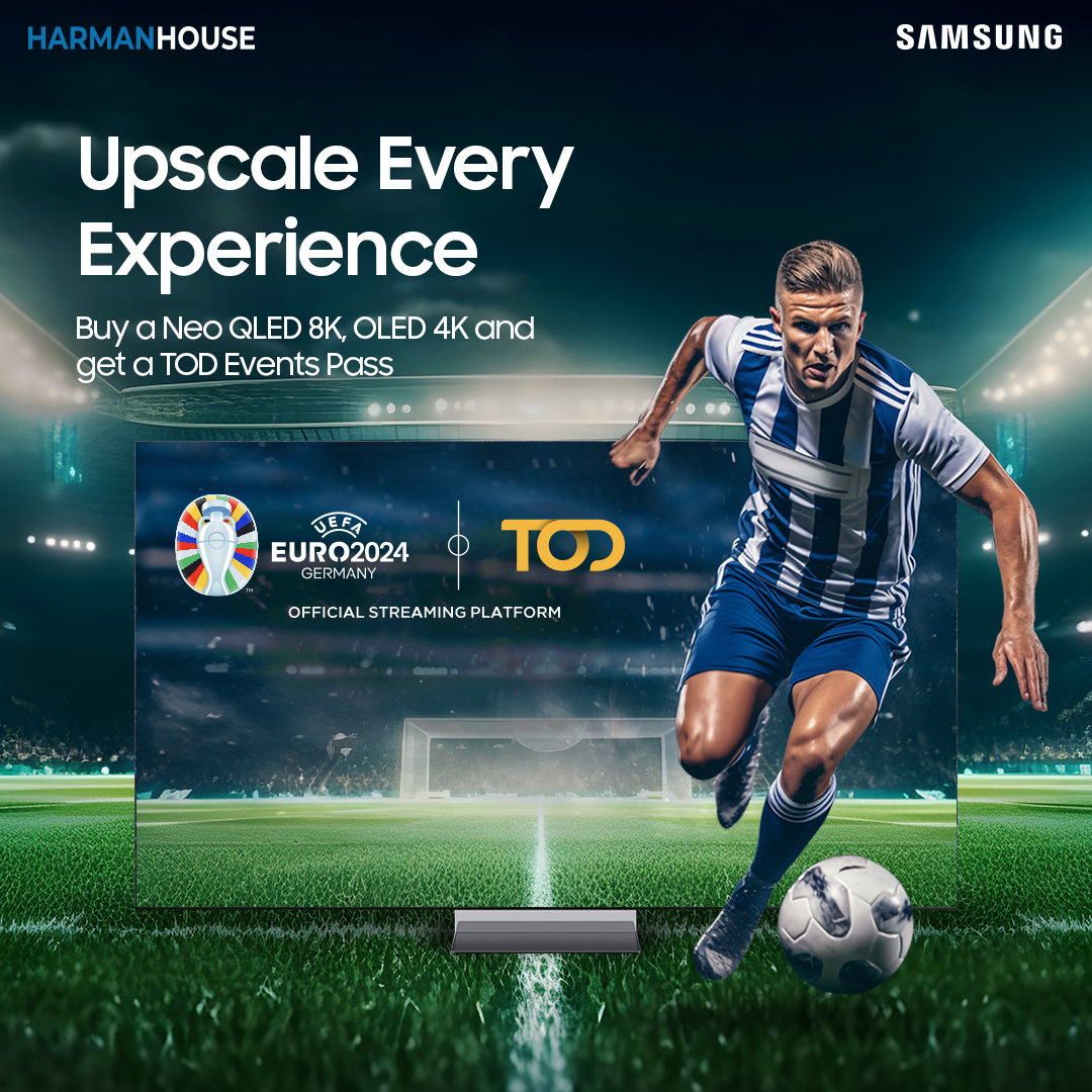 HarmanHouseME's tweet photo. Buy a #Samsung Neo QLED 8K or OLED 4K, get a TOD Events Pass for #UefaEuro2024 
Shop: https://t.co/F5TtU8rUL2. 
Buy Now Pay Later with #Tabby #Cashew
Easy Payment Plans at https://t.co/hVCqxCgCAB. Contact us on WhatsApp: https://t.co/oAXFDhlDsO (+971 800 427626). https://t.co/jDCOj8WFkf