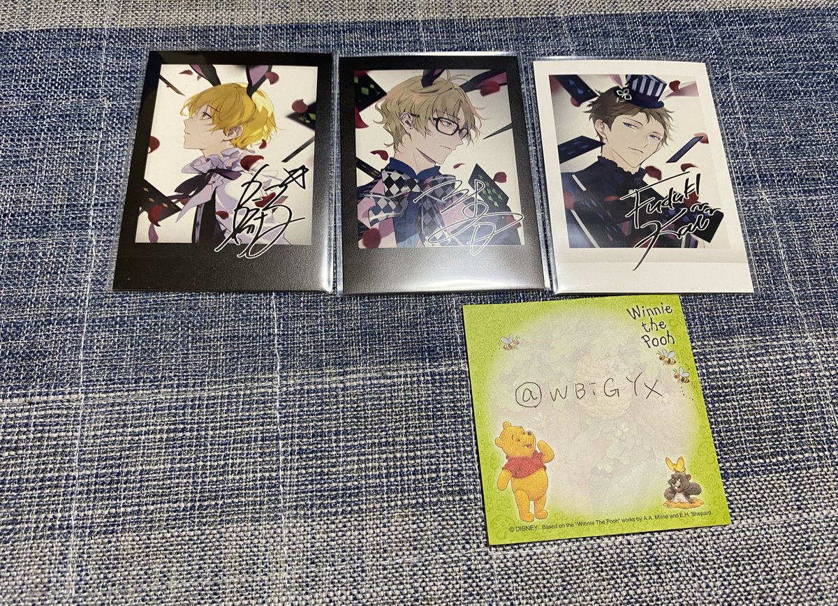 WBiGYX's tweet photo. 【交換】ツキウタ。　ラビキン　映画　入場特典　ぱしゃこれ

譲：駆、春、海

求：涙、郁（各1）

お日にち調整のうえ池袋手渡し交換希望です。
検索からもお気軽にお声がけください。 https://t.co/pYGrla0aQJ