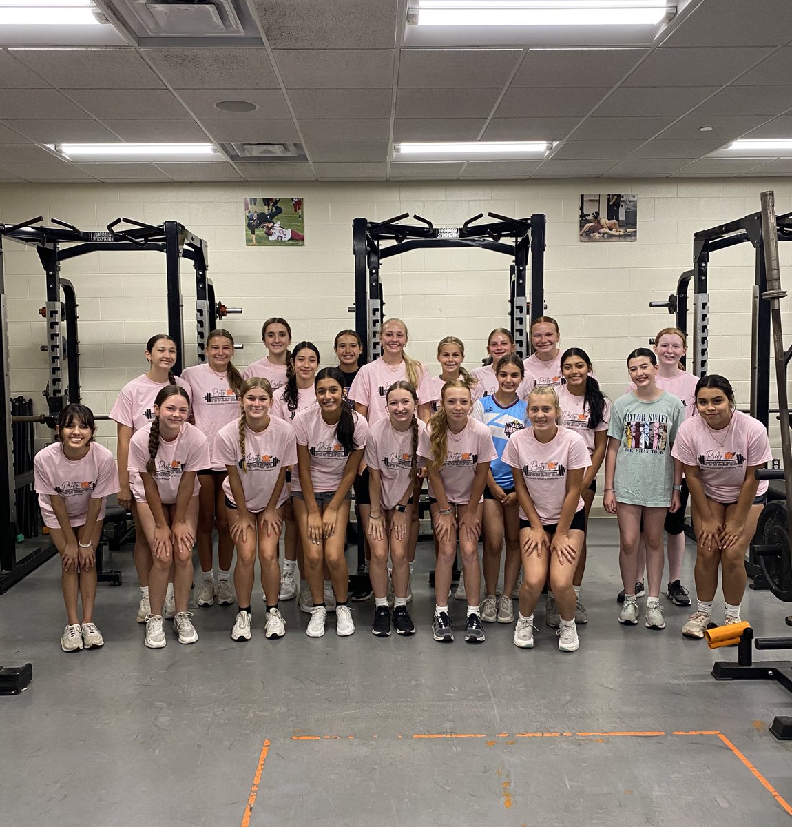Finishing up camp strong! These girls have come a long way in only a month. Hope you all are feeling Pretty Powerful! #prettypowerful #mchsgirlsstrengthandconditioning