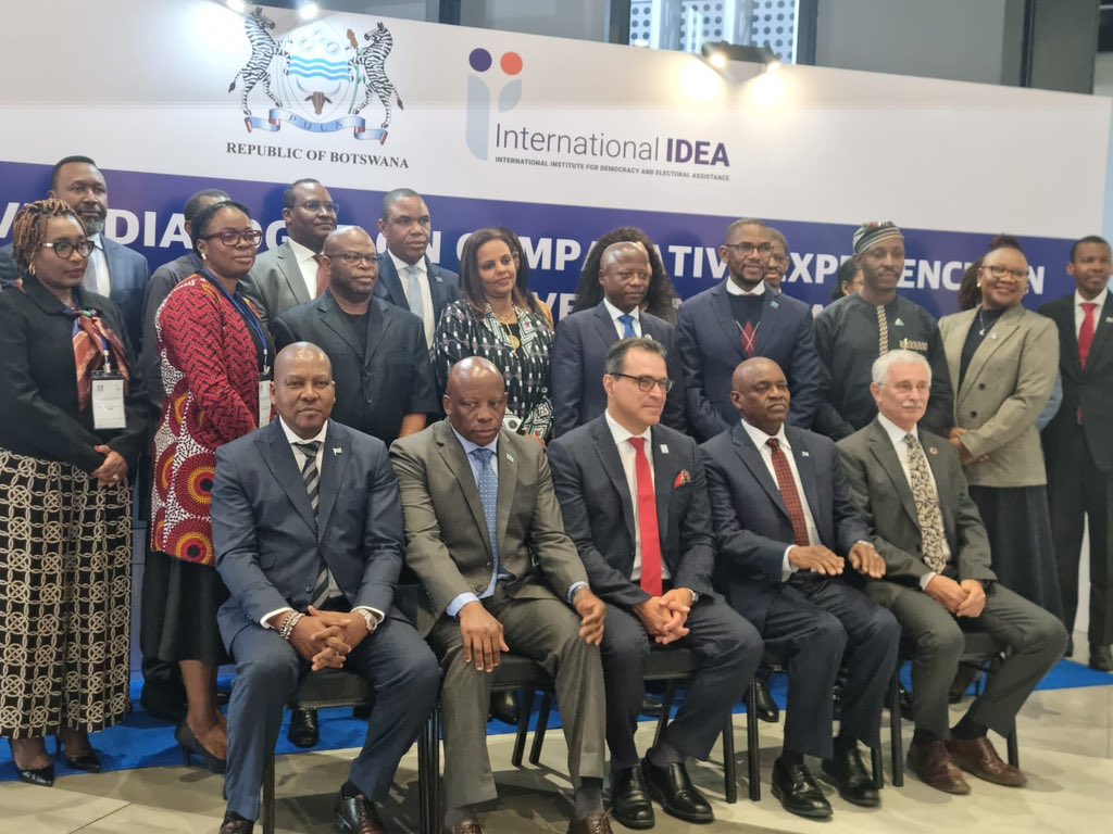 The_SARWatch's tweet photo. 📢 Exciting discussions at the #HighLevelDialogue in Gaborone! Today we explored “Harnessing Africa’s Mineral Wealth for Inclusive Growth and the Green Economy.” 🌍💎
Special thanks to President Dr. Mokgweetsi Masisi for his inspiring keynote and all our esteemed speakers and participants. Together, we’re shaping a sustainable future for Africa! 🌱🤝 #MineralGovernance #SustainableDevelopment #AfricaRising