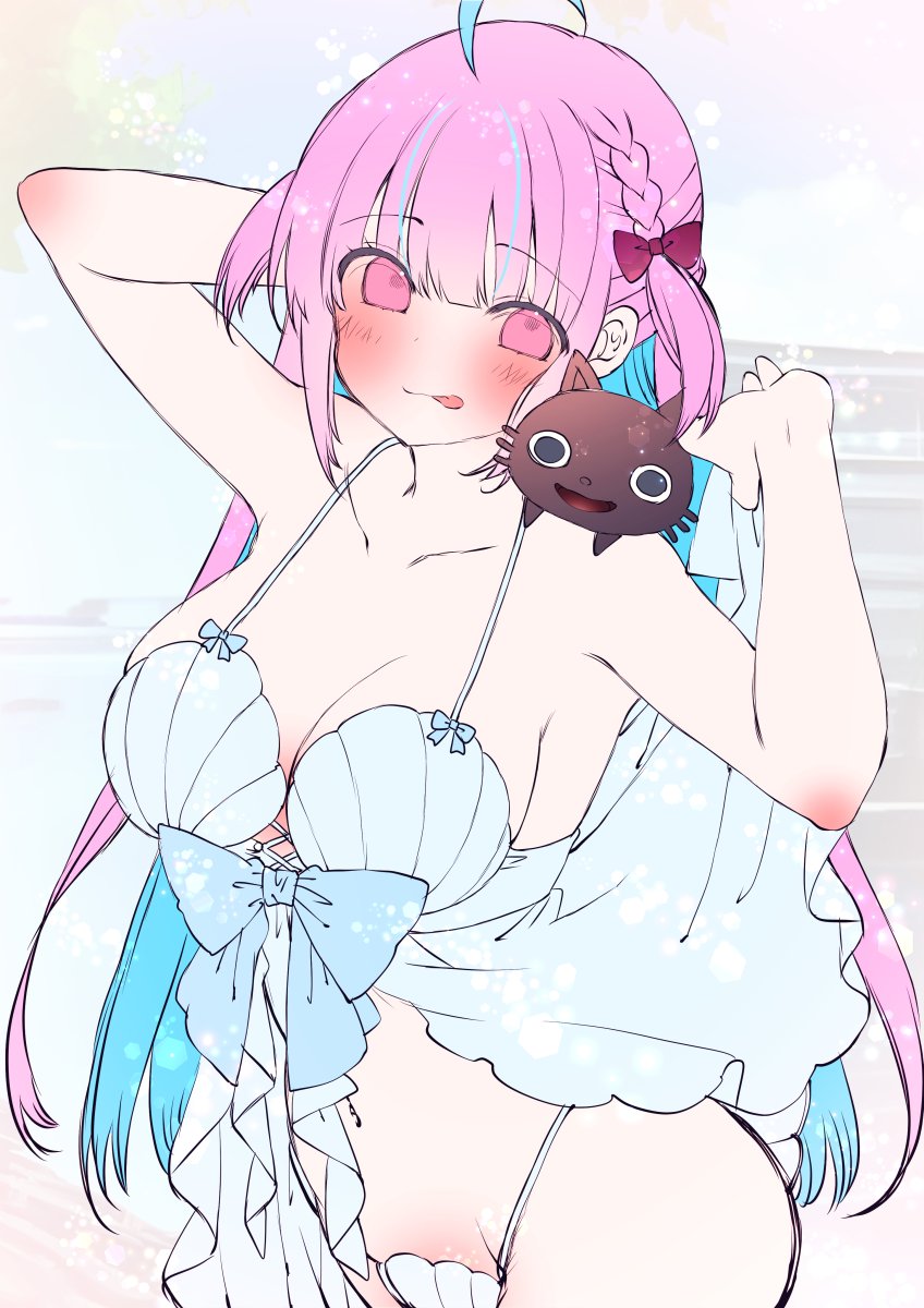 湊あくあ 「あくたんラフ 」|むーのイラスト