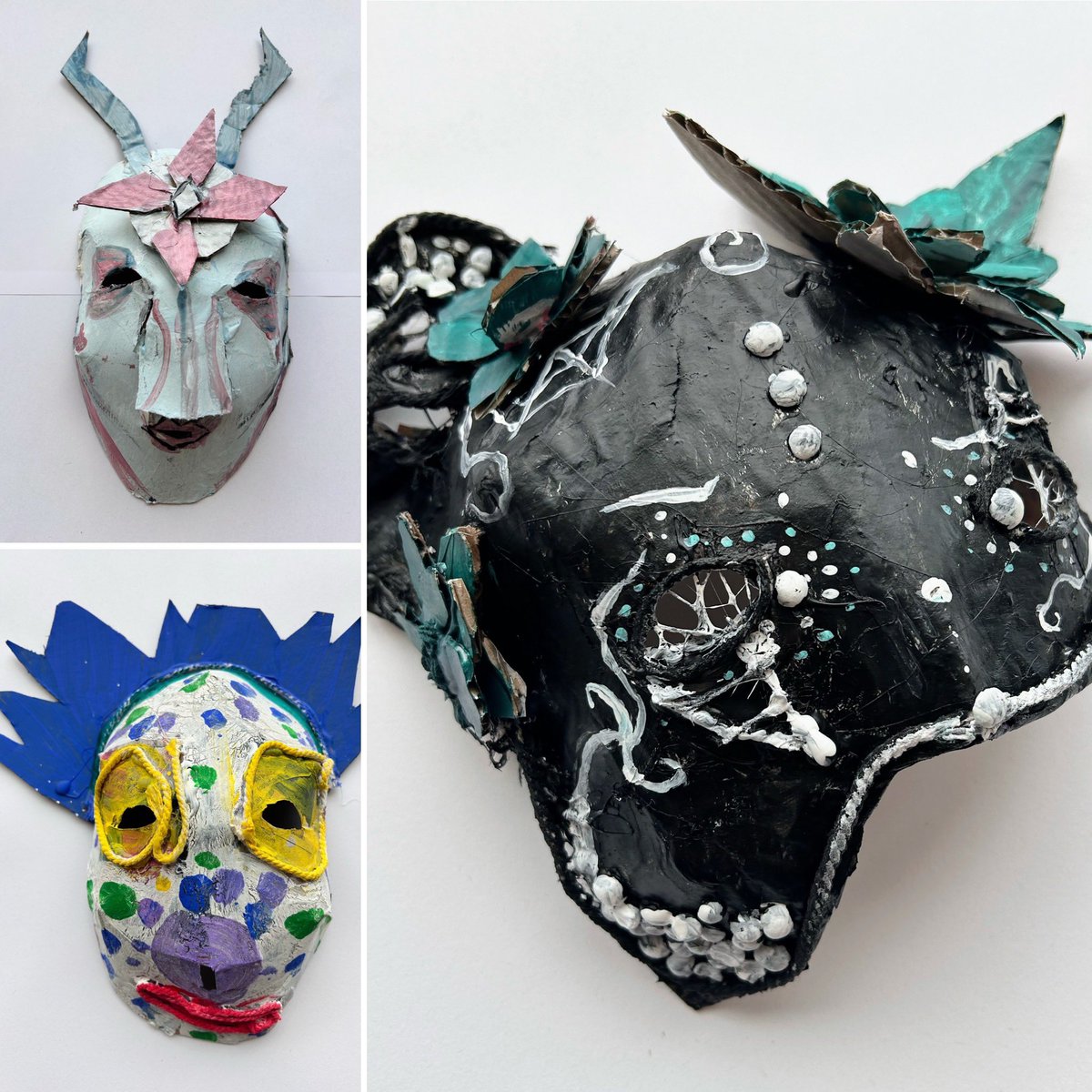 Ms Wright 🎨 (@mswright_art) on Twitter photo Finally able to share some of our <a href="/be_daydream/">Daydream Believers</a> S2 Solarpunk IDL work - students chose a ‘tribal’ persona to design and create a ceremonial or warrior mask, all using recycled or basic materials. Excellent creativity, adapting & initiative skills on show! <a href="/RosehillHS/">Rosehill: a place to learn, grow, and thrive</a> Finally able to share some of our <a href="/be_daydream/">Daydream Believers</a> S2 Solarpunk IDL work - students chose a ‘tribal’ persona to design and create a ceremonial or warrior mask, all using recycled or basic materials. Excellent creativity, adapting & initiative skills on show! <a href="/RosehillHS/">Rosehill: a place to learn, grow, and thrive</a>