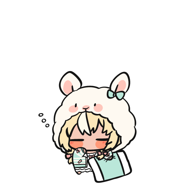 不知火フレア 「ねむねむのねむ 」|トゥーミのイラスト