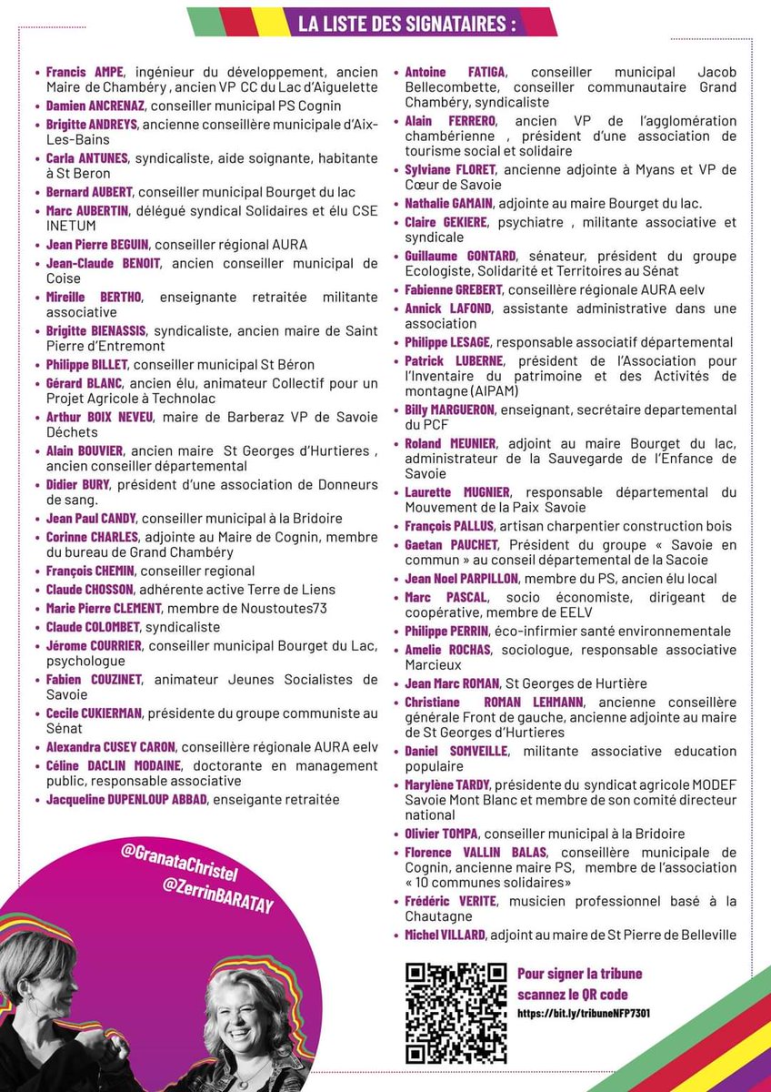 GranataChristel's tweet image. Merci à toutes et tous pour votre soutien !
#circo7301 #Legislatives2024 #granata2024 #unefactricealassemblee #nouveaufrontpopulaire