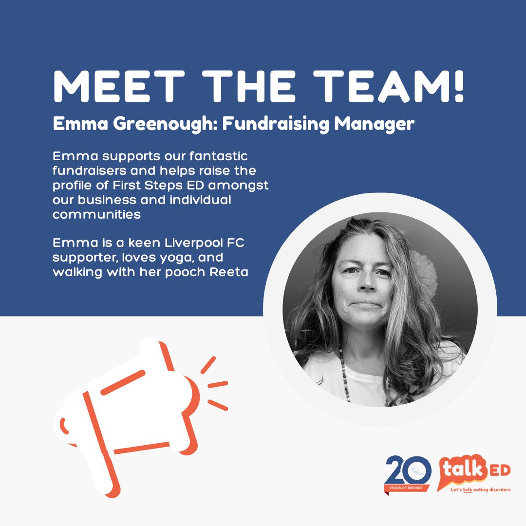 Let's meet more of our fantastic team! Meet Emma, our Fundraising Manager.

Emma is responsible for overseeing various fundraising initiatives at First Steps ED. #MeetTheTeam