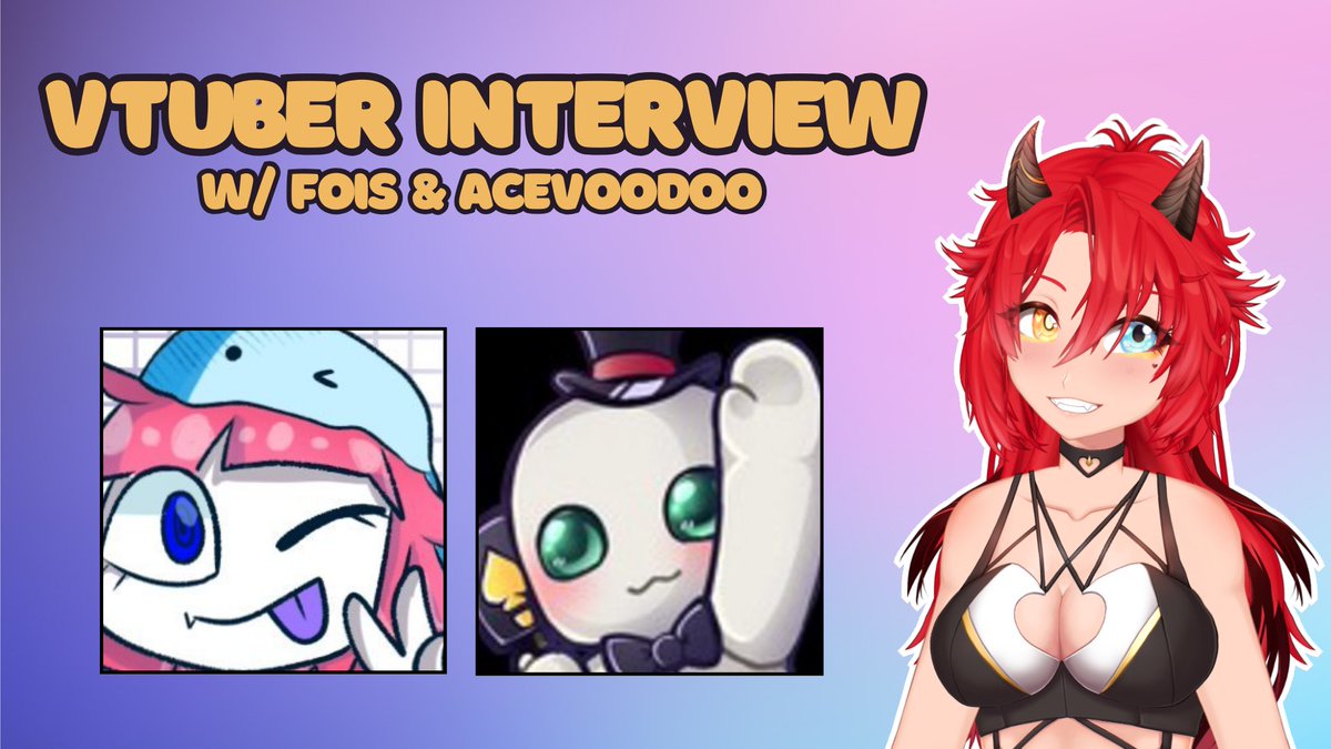 LAST INTERVIEW FOR: 
<a href="/Foisaroon/">Fois D: | comms open :D</a> and acevoodude!
 for the #VtuberSS2024 by
<a href="/GamersOutreach/">Gamers Outreach</a>
LIVE AT : twitch.tv/parikuyumi #vtuber #envtuber