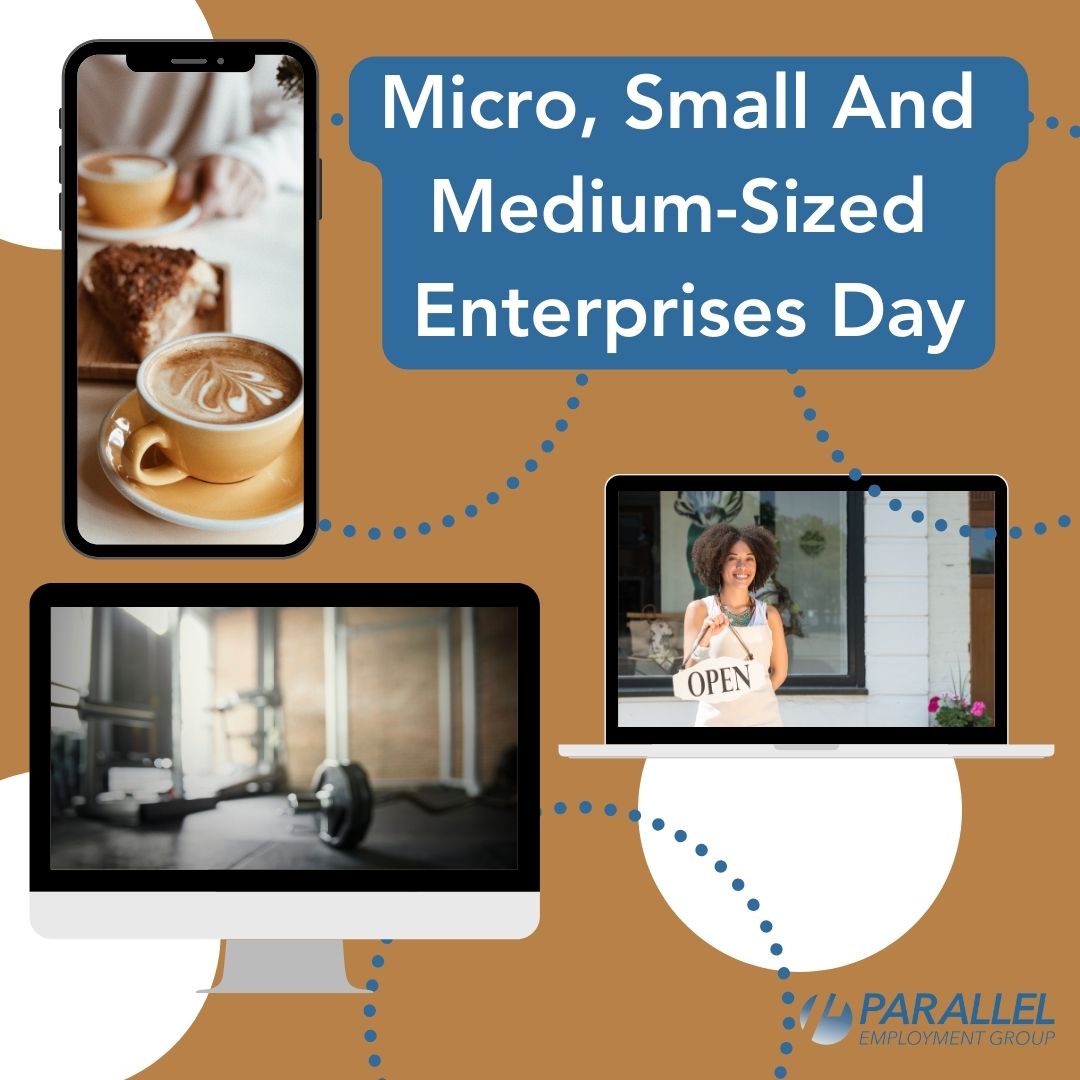 Parallel_Group's tweet image. 🌟 Celebrating Micro, Small, and Medium-Sized Enterprises Day! 🌟 

At Parallel Employment Group, we understand the vital role these companies play in our economy. Together, we build stronger communities! 💼🤝

#TemporaryStaffing #TeamParallel #CommunityBuilding