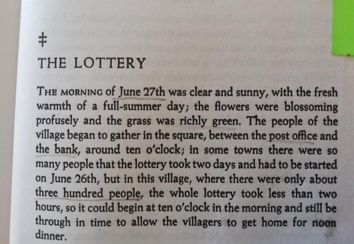 It's lottery time, folks