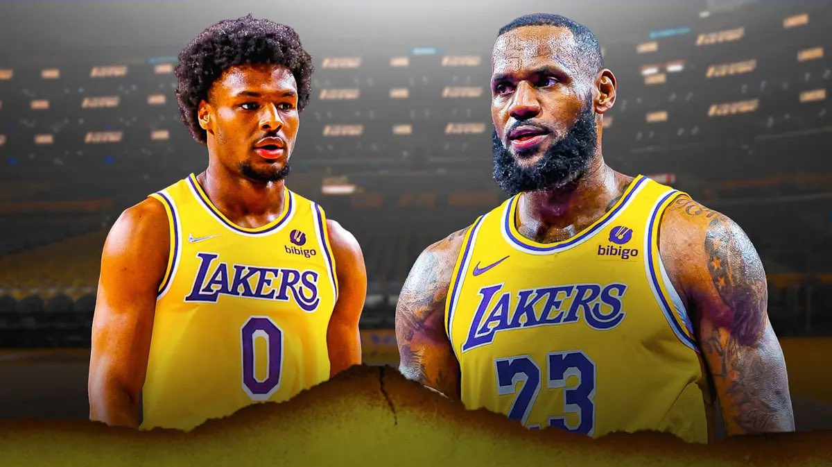 Hoopss's tweet image. If Bronny James is drafted to Lakers tonight, one person who likes this tweet will win $1000. Must be following