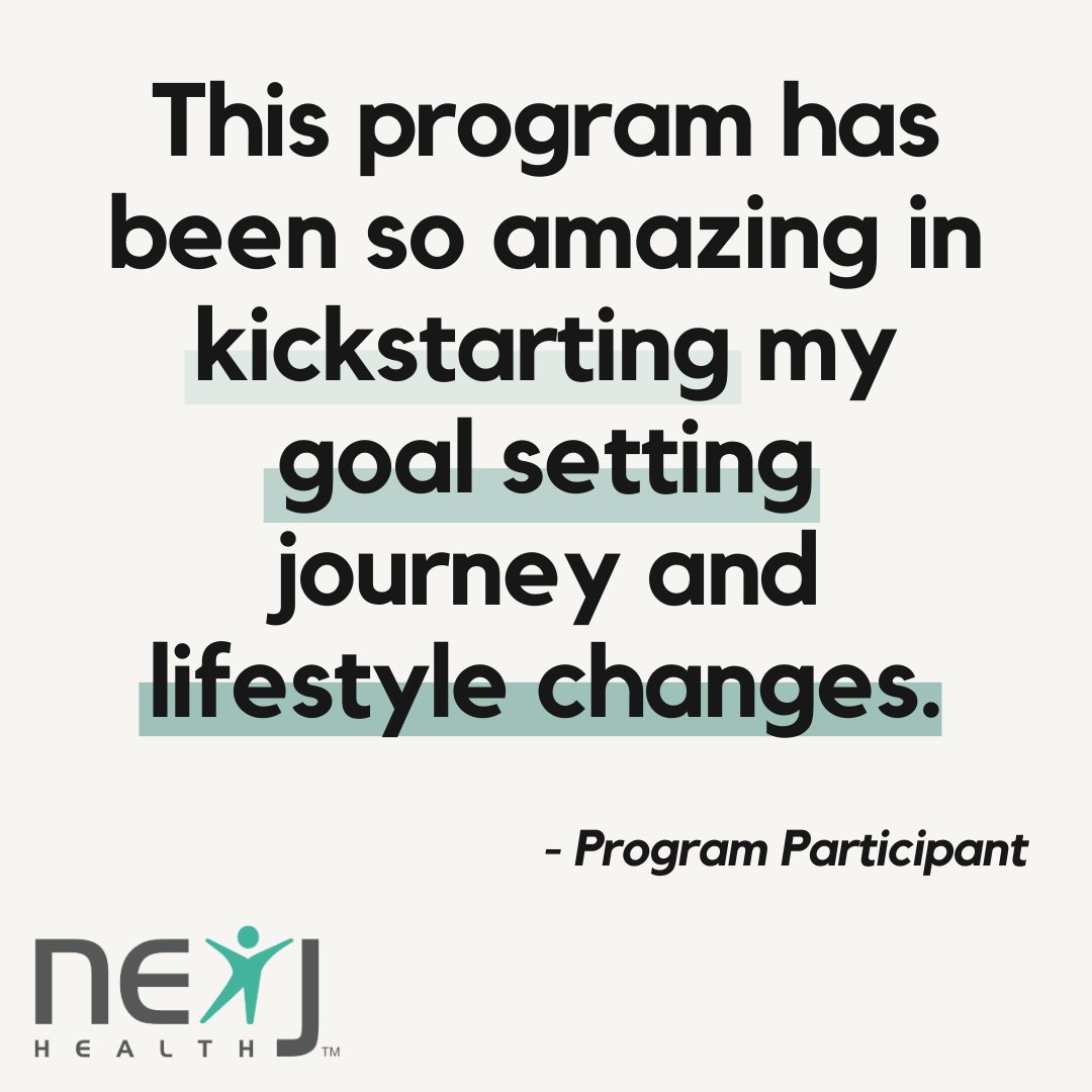 NexJHealth's tweet photo. ✨ Check out this inspiring testimonial from one of our amazing participants! At NexJ Health, we create an environment where participants can embark on their journey to wellbeing. 🌿

#NexJHealth #Testimonials #BehaviorChange https://t.co/GXbgPHGfe1