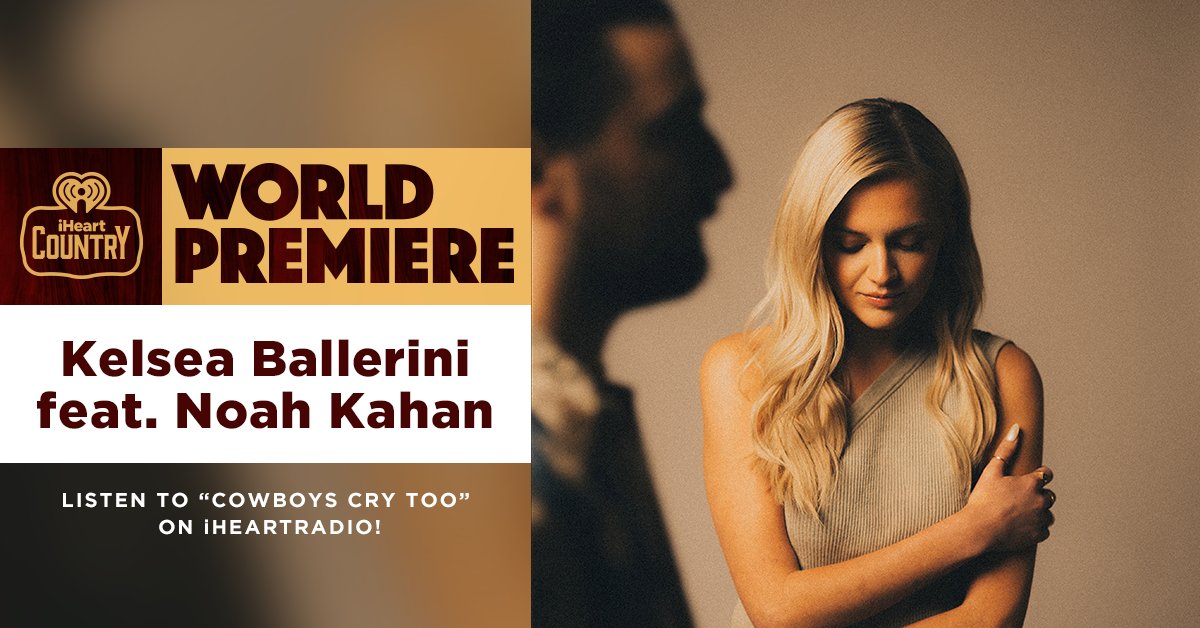 MidOhiosCountry's tweet photo. Something NEW from .@KelseaBallerini &amp; .@NoahKahan just dropped 😭 And you can ONLY hear it on the radio ❤️‍🔥 Listen to "Cowboys Cry Too" on .@iHeartCountry ➡️ https://t.co/oZReFzcmxE https://t.co/zkrvNrTFhz