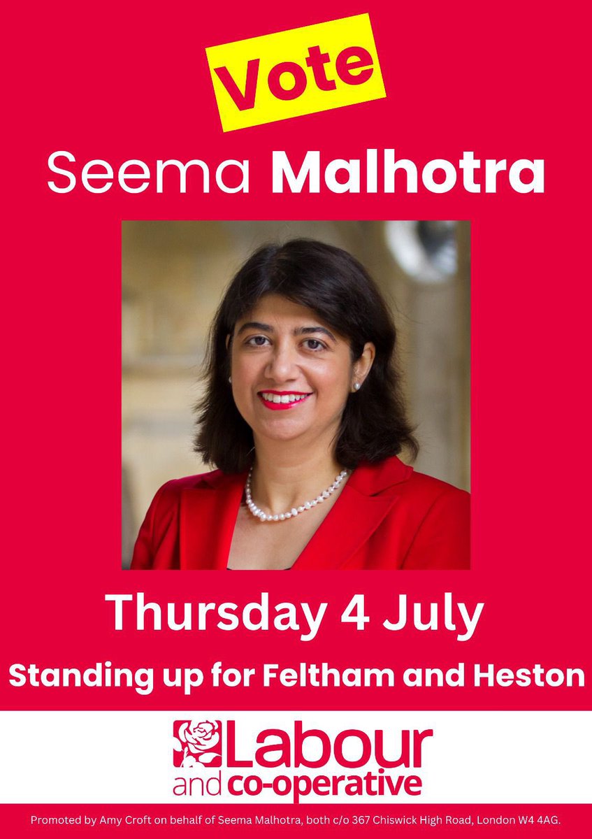 exCllr_Mukesh's tweet photo. #DYK - One week. #Change will only happen if you vote for it.

#VoteForLabour this time next week: Thursday 4 July.
#VoteForSeema

#ReElect @SeemaMalhotra1 
#ReElect @RuthCadbury 

#Elect @HanifKhan_1 
#Elect @cllrtombruce 
#Elect @uday_nagaraju 
#Elect @OanaOlaru92 https://t.co/qKtXsODBUC