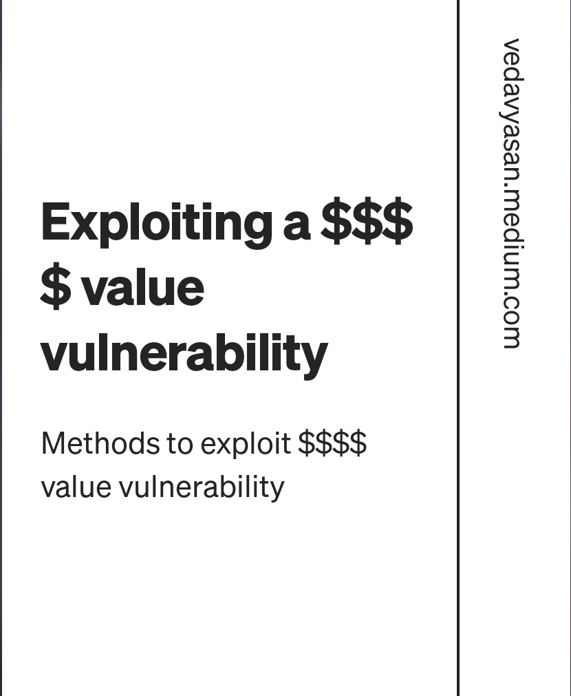 Exploiting a $$$$ value vulnerability

systemweakness.com/html-injection…

#bugbountytips #BugBounty #bugbountytip #CyberSecurity #vulnerability #hackers #infotech #infosecurity  #redteam #blueteam #Hacking #hackingtools #writeups