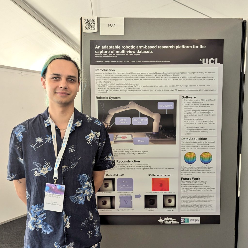 Agostino Stilli (@agostinostilli) on Twitter photo Today our <a href="/SRV_Group/">Surgical Robot Vision Group</a> PhD students Ziting Liang and <a href="/PsychiaAlex/">Alex Saikia</a> are presenting their works at #HSMR2024 <a href="/ICLHamlynRobots/">The Hamlyn Centre</a>. Learn more about their work in #MRI Compatible #Robotics and robotic-assisted imaging this afternoon (P28, P31). <a href="/WEISS_UCL/">WEISS</a> <a href="/UCLmedphys/">UCL Medical Physics & Biomedical Engineering</a> <a href="/uclrobotics/">UCL Robotics</a> Today our <a href="/SRV_Group/">Surgical Robot Vision Group</a> PhD students Ziting Liang and <a href="/PsychiaAlex/">Alex Saikia</a> are presenting their works at #HSMR2024 <a href="/ICLHamlynRobots/">The Hamlyn Centre</a>. Learn more about their work in #MRI Compatible #Robotics and robotic-assisted imaging this afternoon (P28, P31). <a href="/WEISS_UCL/">WEISS</a> <a href="/UCLmedphys/">UCL Medical Physics & Biomedical Engineering</a> <a href="/uclrobotics/">UCL Robotics</a>