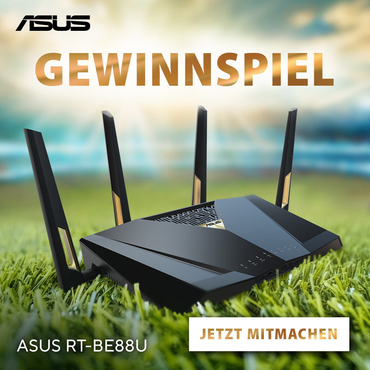 Passend zur EM 2024 ⚽ verlosen wir unseren neuen #WLAN-Router RT-BE88U mit der neusten #Wifi7-Technik. 🚀

So verpasst ihr beim Livestream kein Detail mehr. 🤩

Zum Gewinnspiel:
👉 de.asus.click/Wifi7-Gewinnsp…