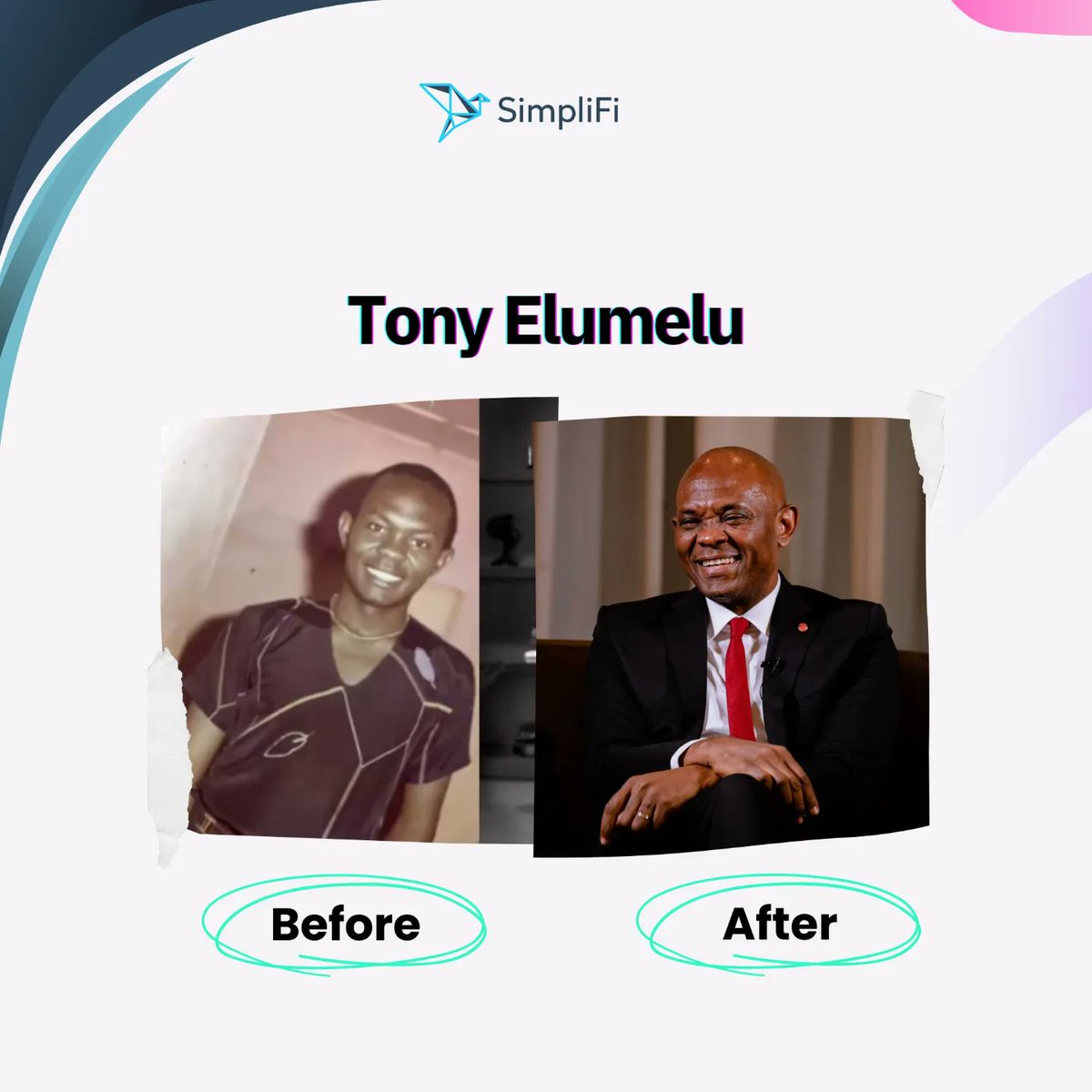 simplifiafrica's tweet photo. We all have humble beginnings but if our financial moguls can do it, you can too. JOIN OUR WEBINAR TOMORROW ❗❗❗
#SimpliFi https://t.co/5K0NbDxHyI