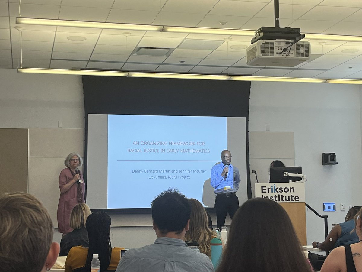 ProfeCoba's tweet photo. Racial Justice in Early Math 
Co-Chairs:
Dr. Danny B. Martin @UIC_CollegeofEd 
Dr. Jennifer McCray @EriksonInst https://t.co/fF56pYWEDk