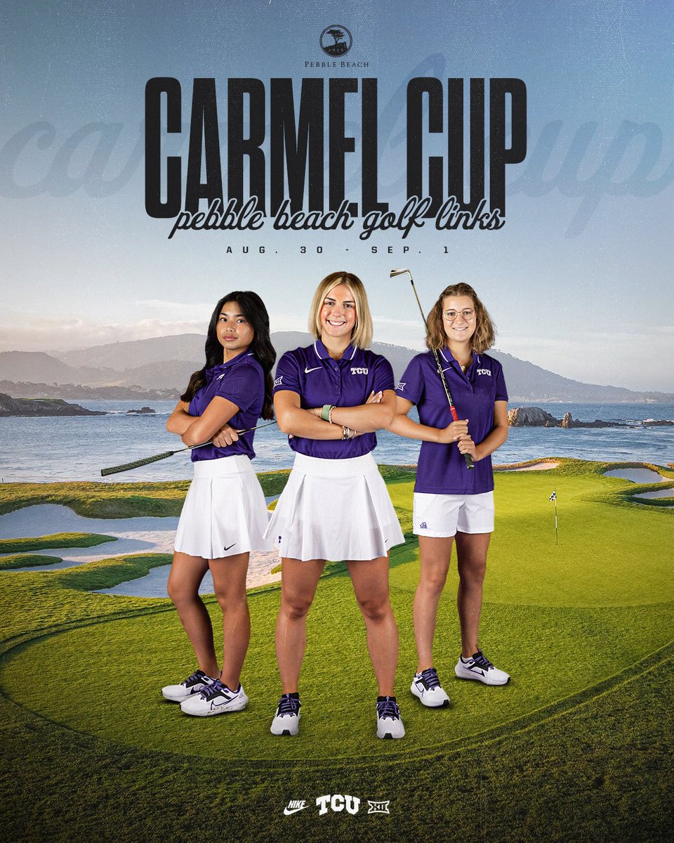 Headed to historic Pebble Beach for our season-opener 🌊

#GoFrogs