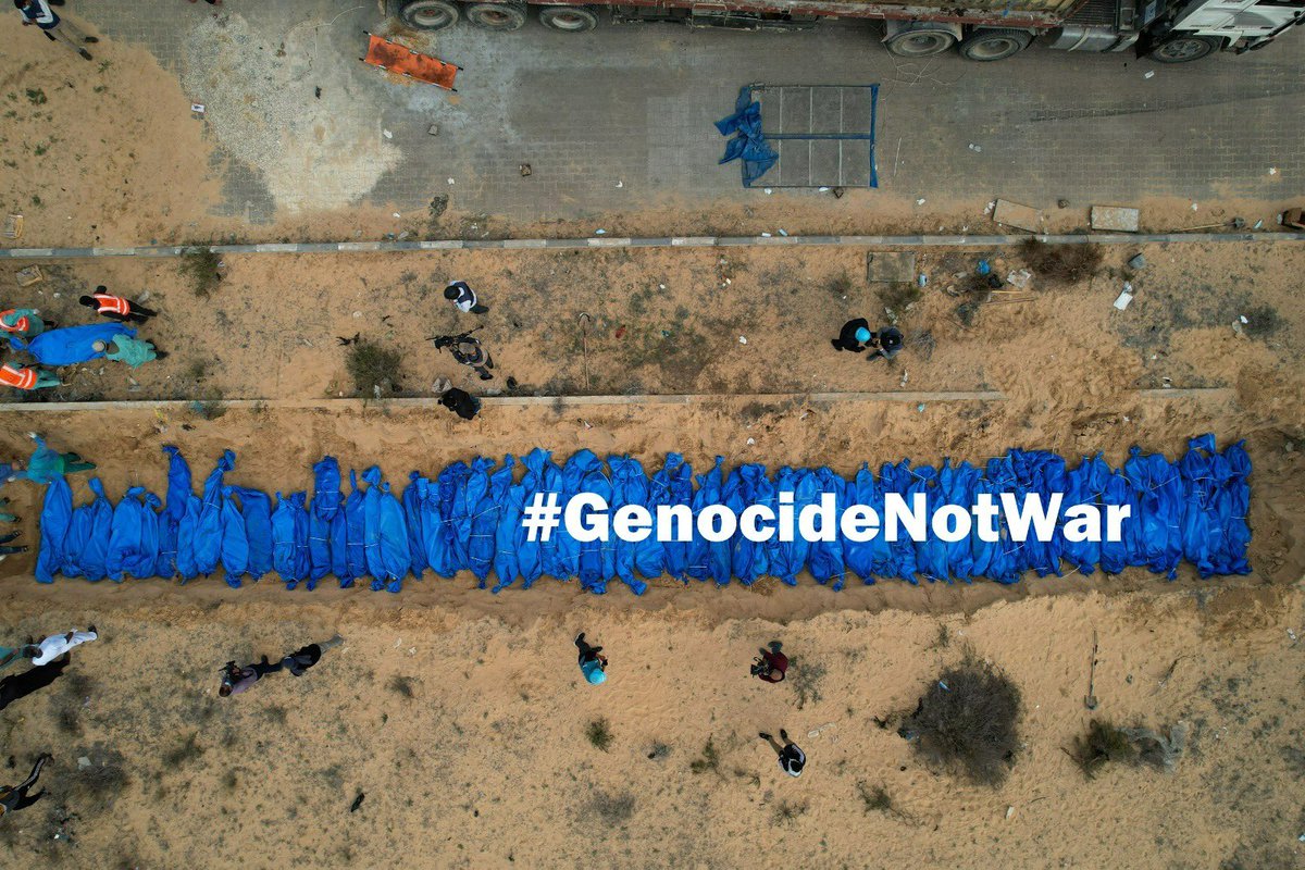 Gazze'de yaşananlar,
 #SavaşDeğilSoykırım #GenocideNotWar ❗️