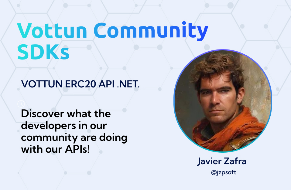 Vottun's tweet image. As you are aware, the Vottun ecosystem thrives due to the skilled developers leveraging our APIs to build cutting-edge web3 SDKs and applications.

Today, we are excited to present the SDK developed by @jzpsoft: the Vottun ERC20 API .NET.

The Client for .NET Core C# of Vottun's…
