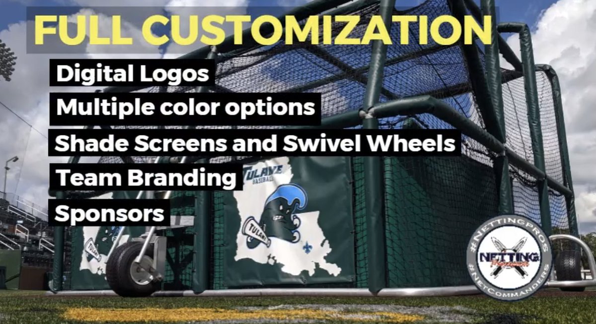 NettingPros's tweet photo. π’ MADE IN THE USA πΊπΈ! π’
Make a Statement this upcoming year with your #Baseball βΎ & #Softball π₯ equipment!
Let us help you customize your #NettingPros #BPTurtlePro π’ todayβΌοΈ
Our Heavy Duty Turtles are Top Quality & Trusted by Many!
π§ info@nettingpros.com https://t.co/D1iioP7p71