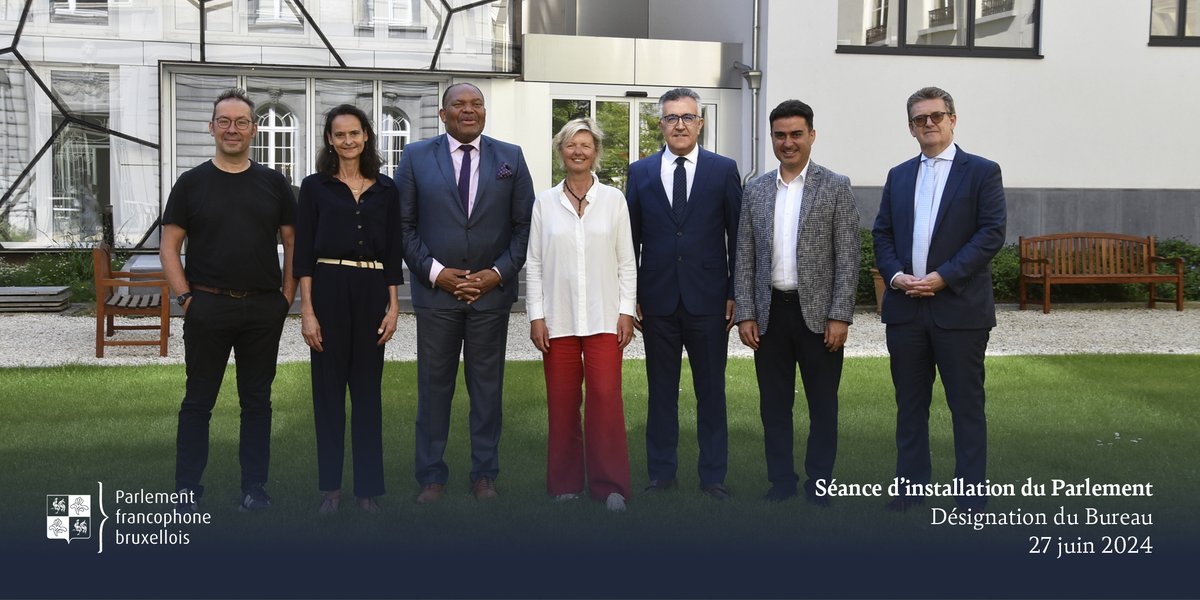 Désignation des membres du Bureau lors de la séance d’installation du Parlement francophone bruxellois ce matin.
Lire le communiqué de presse : parlementfrancophone.brussels/le-parlement/a…