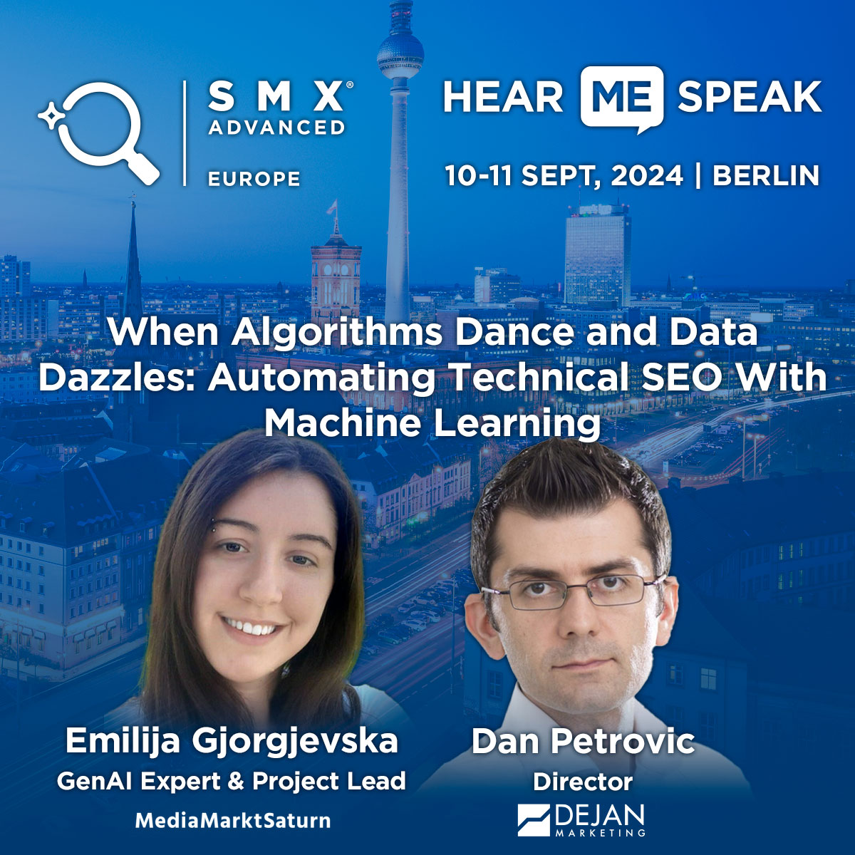 Learn advanced internal linking for vast websites with Emilija and Dan. Discover #BERT sentence embeddings, cosine similarity, automated topical clustering, and eigenvector centrality at SMX Advanced.

ow.ly/3Cyv50SqUVt

#smxadvanced #SEO #MachineLearning