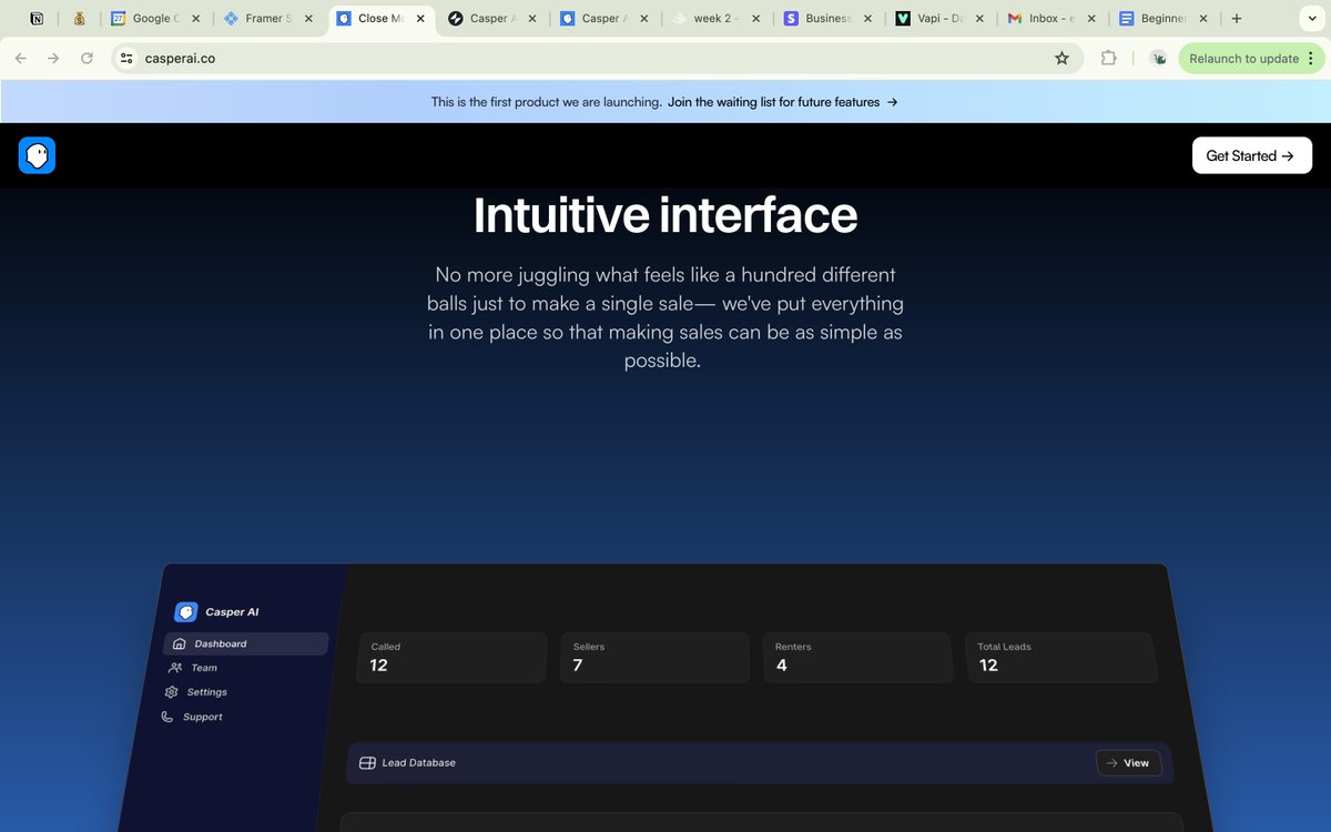 😤 We are moving... always moving... being only 12 days in for the 42 days of nights &amp; weekends and our first beta product dashboard is up and running.

🙌 The plan: To onboard our first client tomorrow as a demo -- and if all goes well, sign them on as our first paying user.

😎