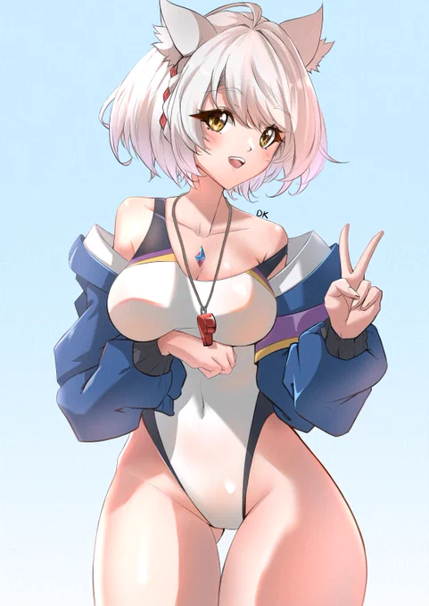Mio wearing Summer Kanna's swimsuit!   #XenobladeChronicles3 #ゼノブレイド3