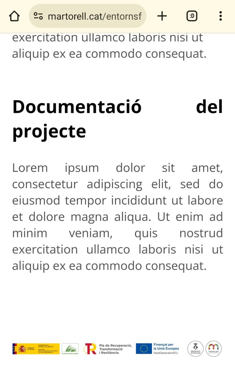 Hola <a href="/AjuntaMartorell/">Ajuntament de Martorell</a>! Com porteu la transparència?🤦🏻‍♂️
Cc <a href="/etfelicitofill/">EtFelicitoFill</a>

Us deixem l'enllaç perquè ho corregiu: 
martorell.cat/entornsfluvials
Comença el #LoremIpsum a partir de "procés participatiu"😉

#Martorell