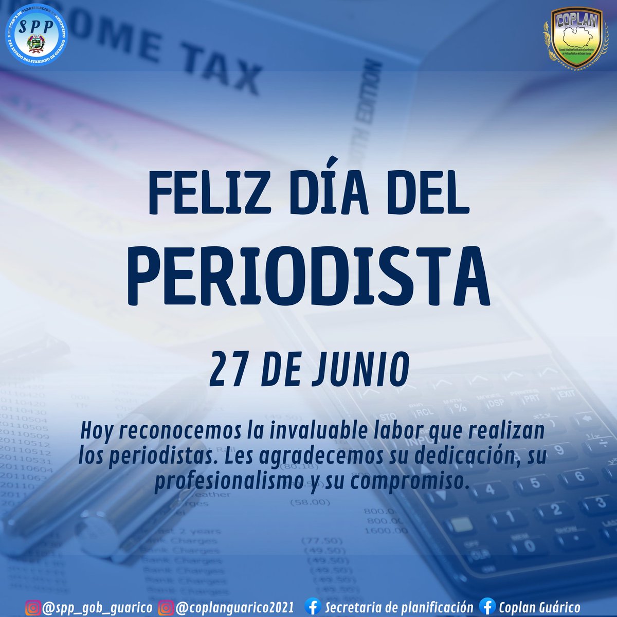 Feliz dia a todos los periodistas 🇻🇪🎊✨

#Venezuela #feliz #dia