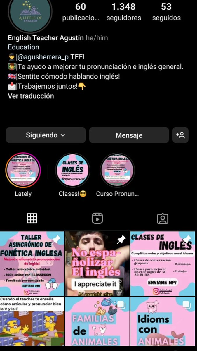 Ya que twitter/X es servicio, ofrezco clases y talleres de inglés. También hago trabajos prácticos.
Pueden encontrarme en Instagram: @alittleofenglish
Ayudan mucho con RTs🙏