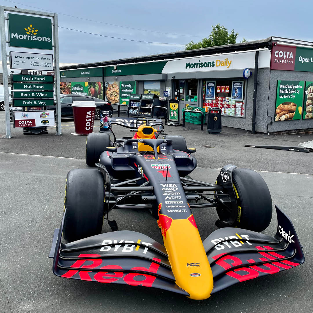 Morrisons Daily (@ymorrisonsdaily) on Twitter photo We're thrilled to have Red Bull Racing's F1 car at our Morrisons Daily store in Pudsey today – so why not pop down for a photo? The car heads to <a href="/YMorrisonsDaily/">Morrisons Daily</a> in Ingoldmells tomorrow (Friday 28 June), so we hope to see all Lincolnshire F1 fans there! #RedBullRacing #RedBull We're thrilled to have Red Bull Racing's F1 car at our Morrisons Daily store in Pudsey today – so why not pop down for a photo? The car heads to <a href="/YMorrisonsDaily/">Morrisons Daily</a> in Ingoldmells tomorrow (Friday 28 June), so we hope to see all Lincolnshire F1 fans there! #RedBullRacing #RedBull