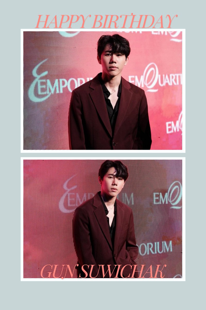 สุขสันต์วันเกิด <a href="/gungunkul/">G</a> 🎂🎉. วันเกิดคำอวยพรและโครงการอื่น ๆ อีกมากมายที่จะมาถึง สนุกกับวันของคุณด้วยความรักและความสุข.. ขอพระเจ้าอวยพรคุณและครอบครัวของคุณ 💜💛
#GunSuwichak #ggunkul #MflowEntertainment