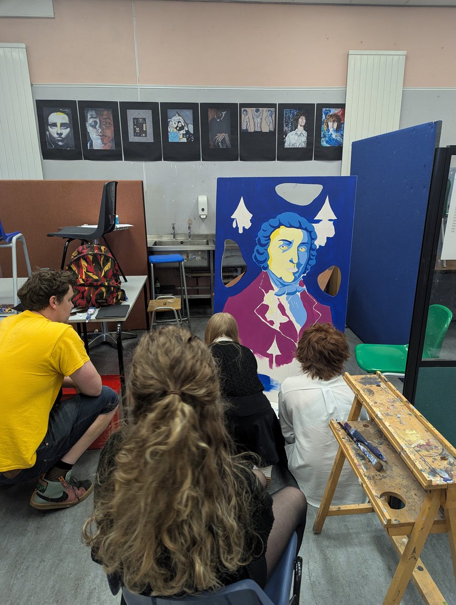 Great afternoon watching the mural progress, with a bit of help from some S3 pupils. <a href="/morganacademy1/">Morgan Academy</a>
