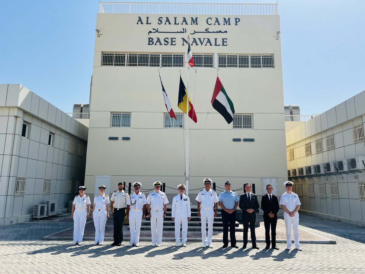 BelgiuminUAE's tweet photo. Today marks the end of the 🇧🇪 Tactical Command of Operation @EMASOH_AGENOR. 

Thank you Admiral @GillesColmant and the rest of the team for your unwavering support to maritime safety and freedom of navigation in the Gulf ⚓️🌊 https://t.co/LMYt4Lxz7X