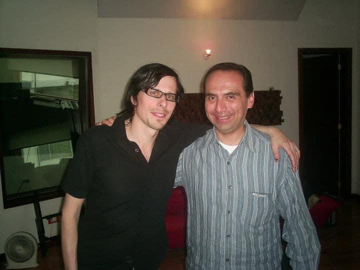 vagonalt's tweet photo. 14 years ago today on June 27, 2010, these pics were taken with Ken Stringfellow at Daniel Pasquel's recording studio and at my radio show El Vagon Alternativo. #elvagonalternativo #kenstringfellow @KenStringfellow https://t.co/NsM83jxwFH