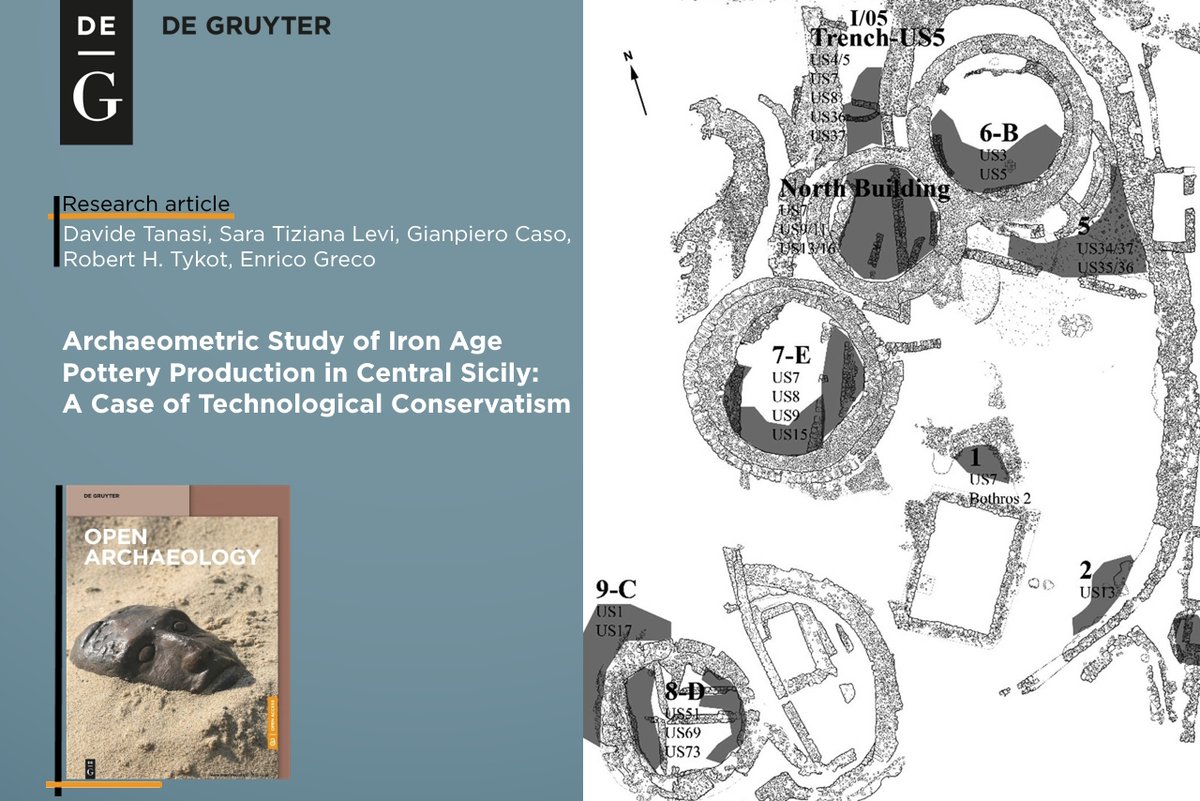 DGJournals's tweet photo. Open Archaeology | Vol. 10:
Archaeometric Study of Iron Age Pottery Production in Central Sicily: A Case of Technological Conservatism, by Tanasi, D., Levi, S., Caso, G., Tykot, R. & @Enrico_Greco
➡️https://t.co/2KWpFBamB6
#thinsections #petrography #fabrics #rawmaterial #manufacturingtraditions #potterytechnology #typology #IronAge #Pottery