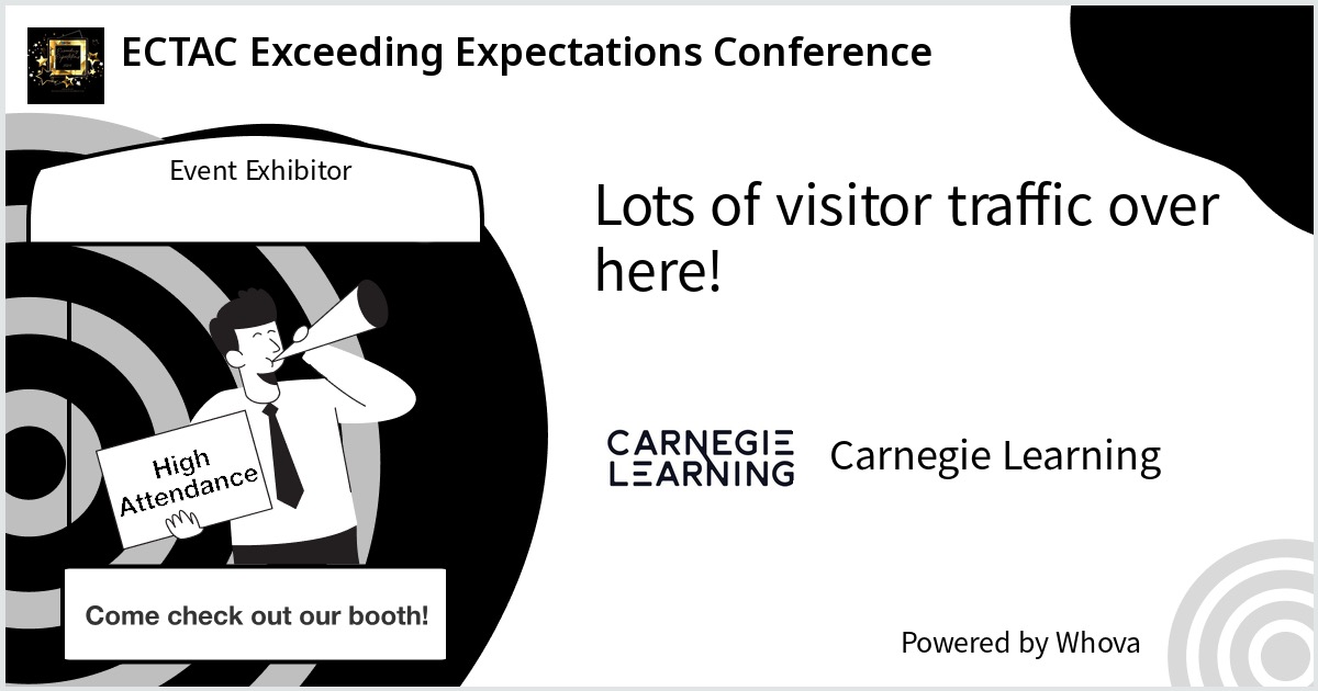 CoreyAppelbaum's tweet image. We were packed yesterday at the @carnegielearn booth while at ECTAC #ExceedingExpectations conference this week #LongLiveLearning