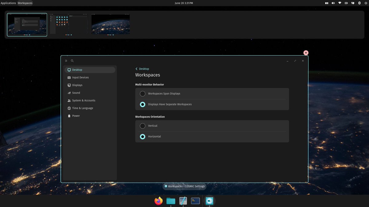 COSMIC Desktop tweet media
