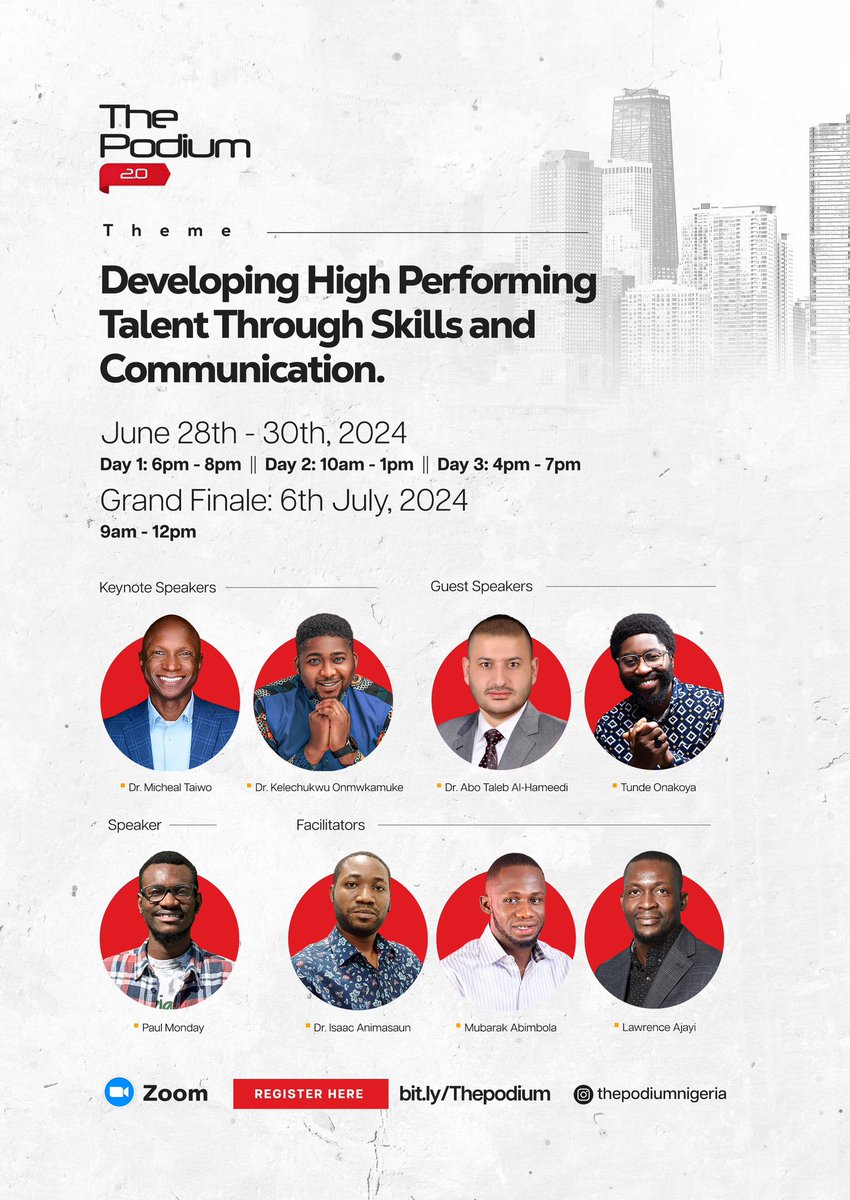 I’m excited to be facilitating a session at this conference and can’t wait to hear from these amazing speakers! Don’t miss out — register now for THE PODIUM 2.0: bit.ly/Thepodium