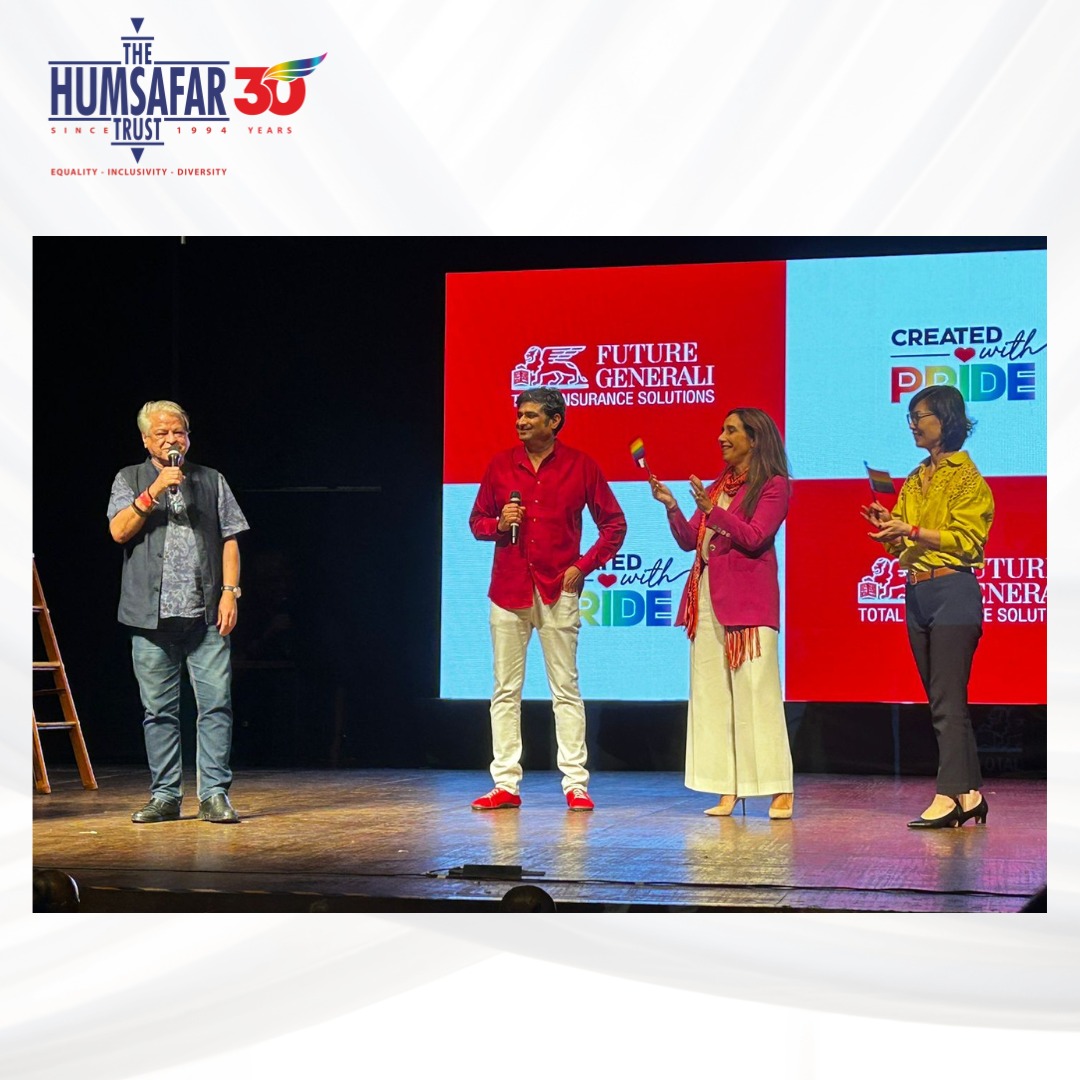 HumsafarTrust's tweet image. Thrilled to announce our partnership with #FutureGenerali India Insurance for Project Avsar 2.0, supporting LGBTQ+ upskilling and education. Big thanks to FGII, Anup Rau, and Ruchika Varma for their efforts. Loved the play "Be-Loved" by Tamasha Theatre &amp;amp; Gaysi family.