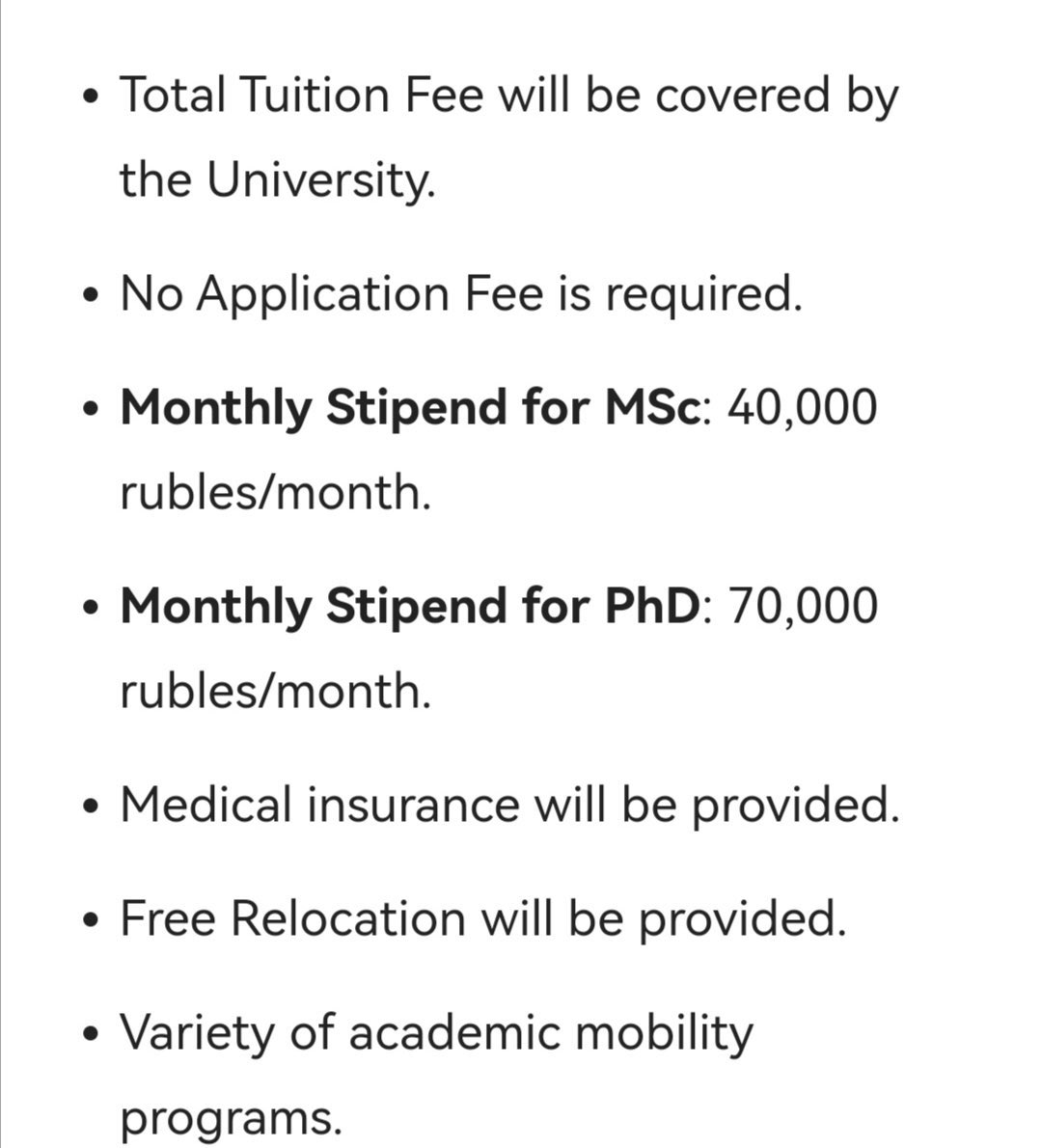 Cherrychristie2's tweet photo. JAPA FOR FREE!! 
Please don't miss this extra option: 5 people here got this scholarship last year. 
Skoltech University Fully Funded Scholarship.

Slots available:
300 Masters, 120 PhDs available. 
📌NO IELTS , GRE, GMAT needed
📌No Application fee needed
📌No Seperate application. All admitted students are considered automatically for funding.