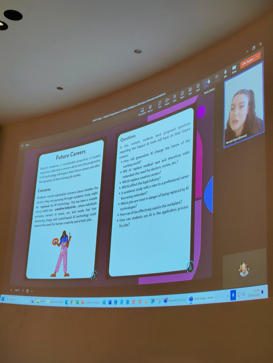 GenAI Usage – Student Perspectives on Artificial Intelligence 2024 Report presentation. Hannah Pryor (LLB student Queens University Belfast). <a href="/GenAiEdu/">genaiedu</a> <a href="/UlsterUni/">Ulster University</a>
<a href="/QUBelfast/">Queen's University Belfast 🎓</a>