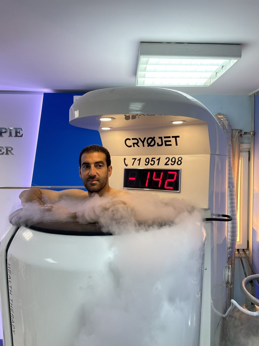 anissakkaphysio's tweet photo. … ♨️ Before match final 
Session Full body Cryotherapy  
#Recovery_time
#Recuperation 
#Cryo 
#Sport_physio 

@stadetunisien48 https://t.co/Vtg0yNoNRG