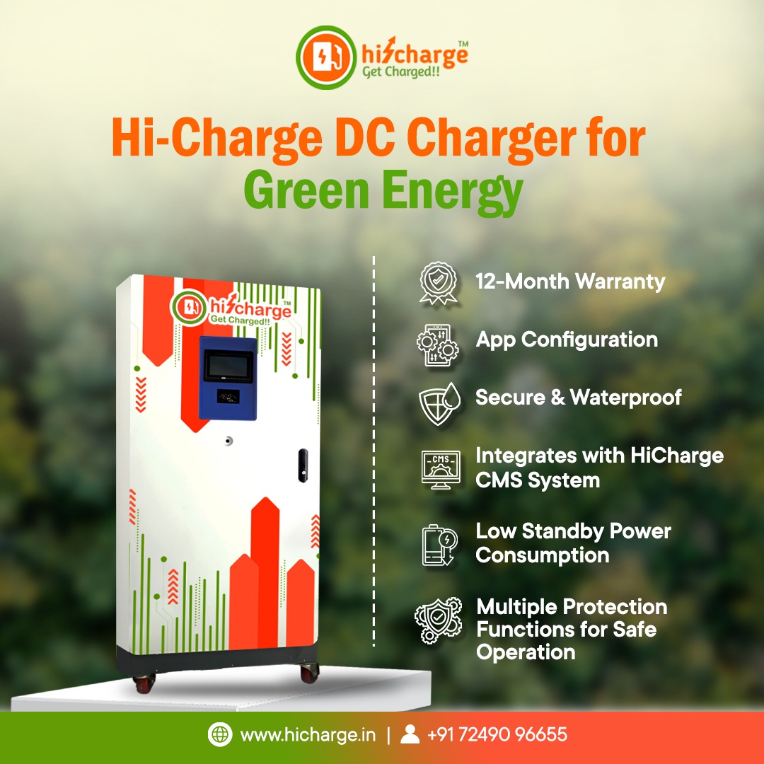 Hi-Charge DC Charger: Empowering Green Energy Solutions 🌿

Power up your electric vehicles quickly and sustainably.
Don't Just Charge, Let’s Hi-Charge:+91 72490 96655
.
.
.
#HICharge #ACcharger #DCcharger #Portablecharger #chargingstation #EVStations #GreenEnergy #DCCharger