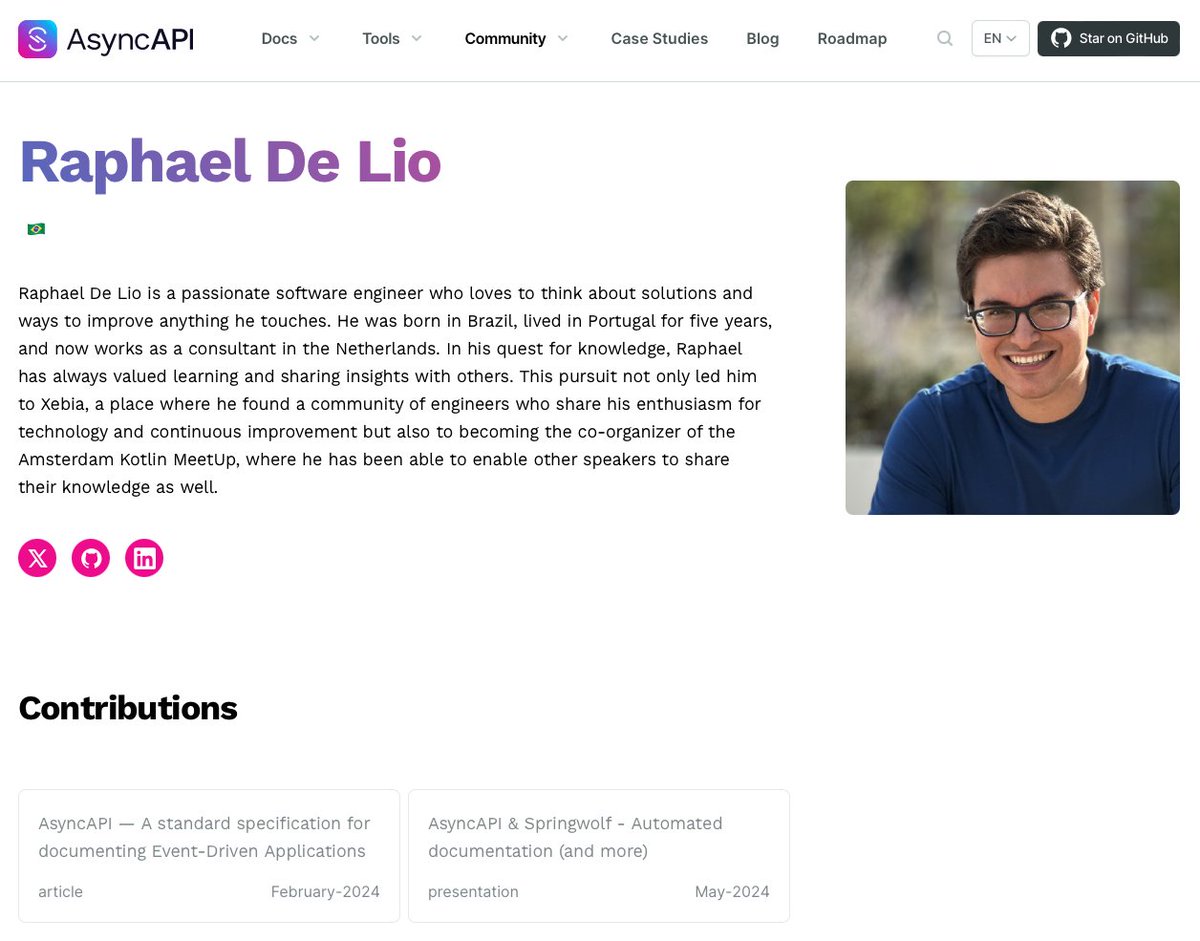 RaphaelDeLio's tweet image. I have officially been invited and gladly accepted the invitation to become an AsyncAPI Ambassador! 

Thank you for the invitation @thulieblack!

#asyncapi #bolhadev cc @sseraphini cc @AsyncAPISpec