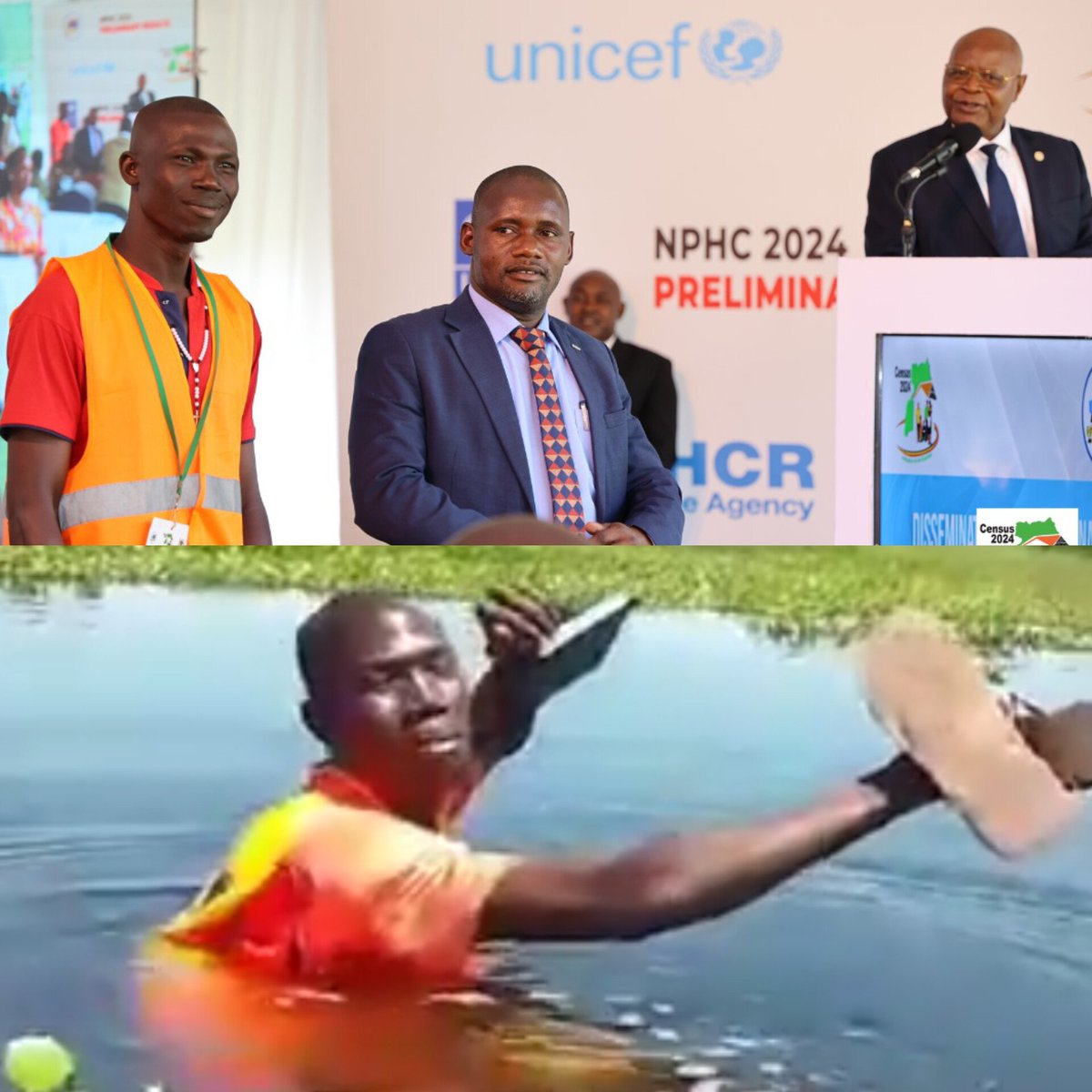 Ishmaelthehost's tweet photo. Do you guys remember the swimming enumerator?!🥹

He has been recognized by UBOS with a promise of a permanent enumeration job.👏🏾👏🏾
 
This happened today at the release of the #UgandaCensus2024 preliminary results. https://t.co/cd7EfrSQAI