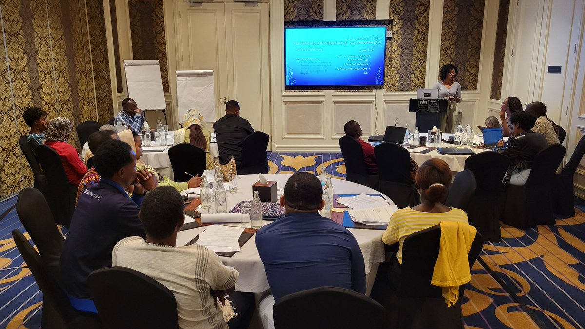 A Carter Center team is leading a workshop in Nairobi this week to build the monitoring, documentation, &amp; reporting skills of the Sudan Youth Citizen Observers Network. Participants are learning about humanitarian &amp; human rights law and participating in team-building exercises.