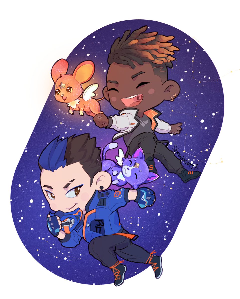 Strawberry79's tweet photo. The first thing that popped into my mind when I learned their names were Solari and Lunari :D
#ValorantArt https://t.co/pn8yr4AcS3